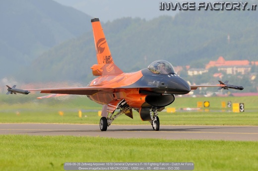 2009-06-26 Zeltweg Airpower 1678 General Dynamics F-16 Fighting Falcon - Dutch Air Force